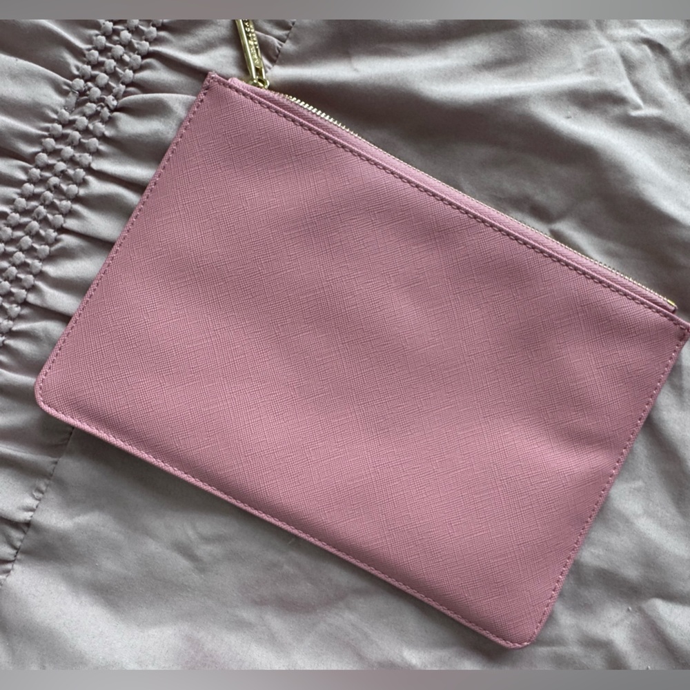 Pink Clutch with Gold Lettering - Picture 3 of 3
